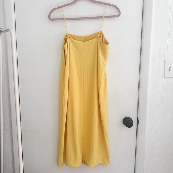 EVERLANE Japanese GoWeave Midi Cami Slip Dress in yellow - Picture 5 of 7
